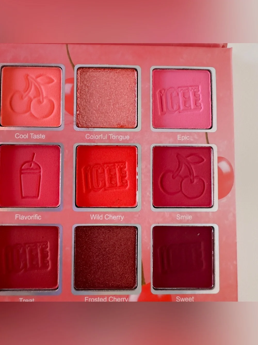 New Glamlite x ICEE Cherry Eyeshadow Palette